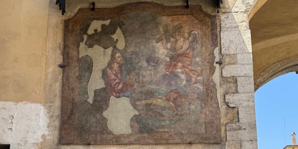 Edicola sacra di via di Porta Settimiana (fronte interno)