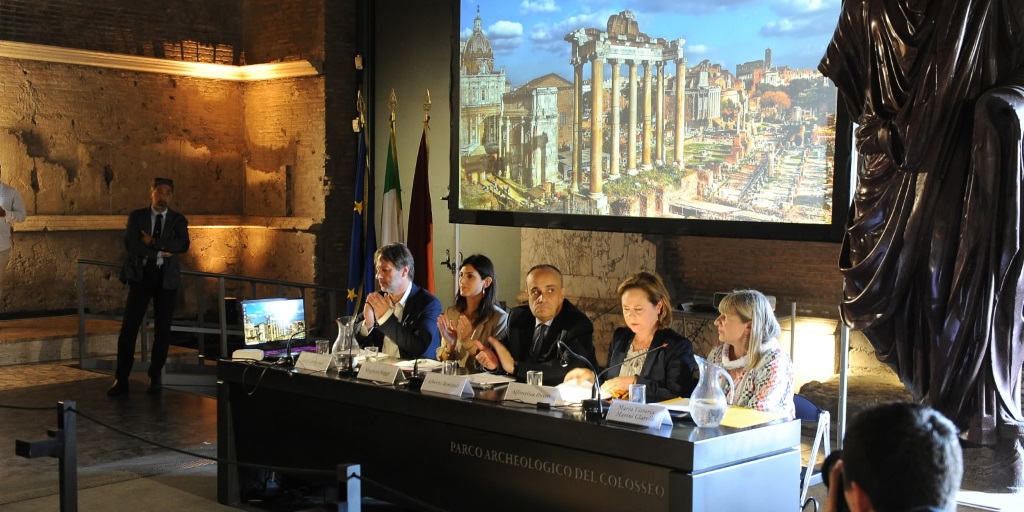 Conferenza stampa nuovo percorso di visita del Foro Romano e dei Fori Imperiali