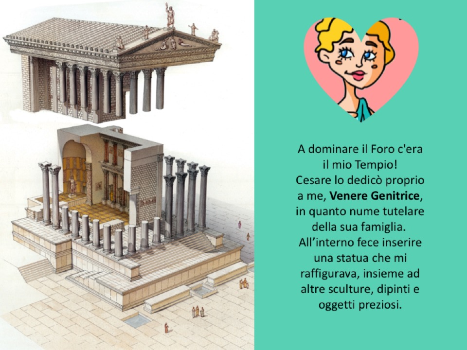 Scheda didattica del Tempio di Venere Genitrice per bambini