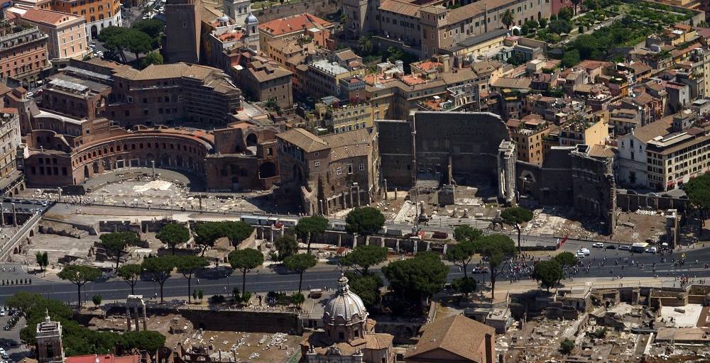 Veduta Aerea dei Fori Imperiali