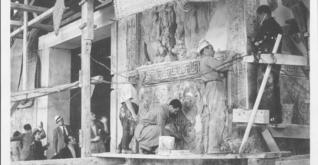 Ara pacis, finiture sul lato ovest