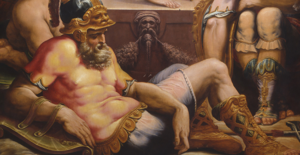 particolare della Resurrezione di Cristo di Giorgio Vasari particolare della Resurrezione di Cristo di Giorgio Vasari