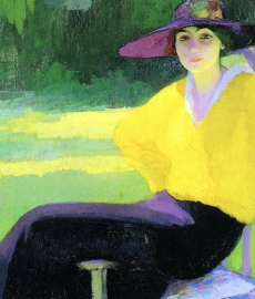 Particolare - Amedeo Bocchi, Nel parco, 1919 Particolare - Amedeo Bocchi, Nel parco, 1919