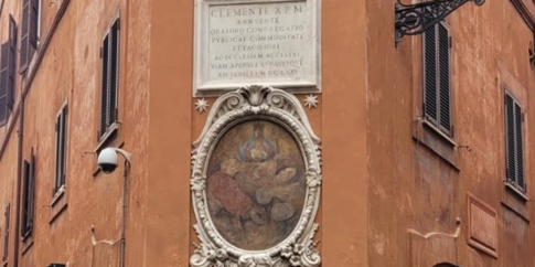 Edicola sacra di via del Governo Vecchio, angolo via della Chiesa Nuova