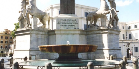 La fontana dei Dioscuri al Quirinale