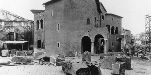 La Casa dei Vallati dopo i restauri degli anni Trenta del Novecento