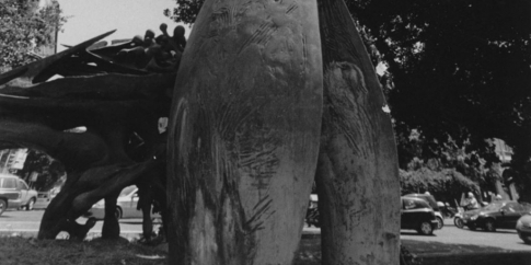 particolare del Monumento a Giacomo Matteotti