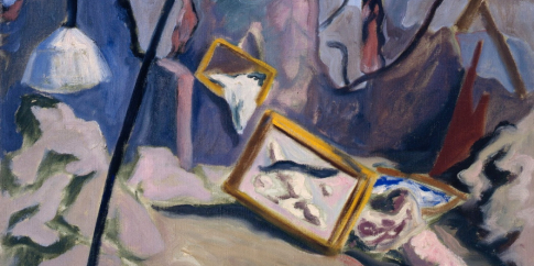 Carlo Levi, La casa bombardata, 1942, olio su tela, cm. 49,5 x 64,5,  Roma, Fondazione Carlo Levi