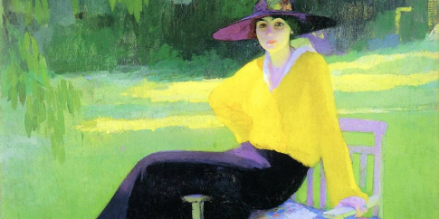 Particolare - Amedeo Bocchi, Nel parco, 1919