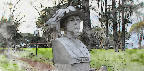 Busto di Luciano Manara al Gianicolo