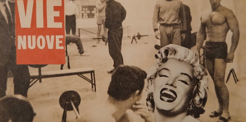 Lamberto Pignotti, Vie Nuove, 1965-66, collage su cartoncino, Roma, Galleria d’Arte Moderna - © Sovrintendenza Capitolina ai Beni Culturali, Galleria d’Arte Moderna