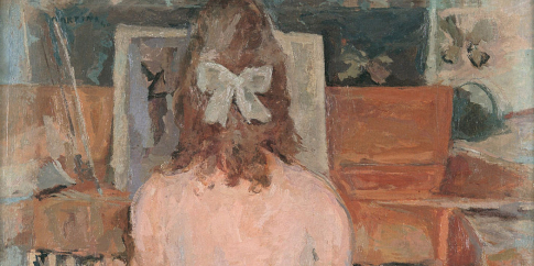 Piero Martina, Ragazza al clavicembalo, 1940, Olio su tela, 71 × 90 cm, collezione privata