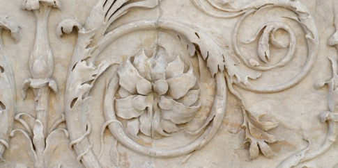 dettaglio del fregio vegetale dell’Ara Pacis
