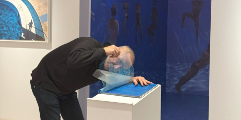 Laboratorio di Fabio Fornasari nella mostra di Franco Fontana