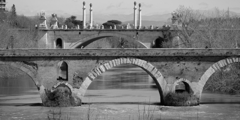 S. Castellani, Veduta di ponte Flaminio e ponte Milvio, 2024 S. Castellani, Veduta di ponte Flaminio e ponte Milvio, 2024