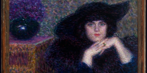 Lionne (Enrico Della Leonessa), Violette, 1913, olio su tela