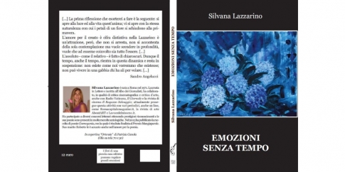 copertina lato A e B del libro di Silvana Lazzarino EMOZIONI SENZA TEMPO