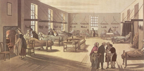 Sala di ospedale nel XIX Secolo
