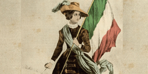 Ritratto di Cristina Belgioioso Trivulzio con il tricolore (1808-1871)