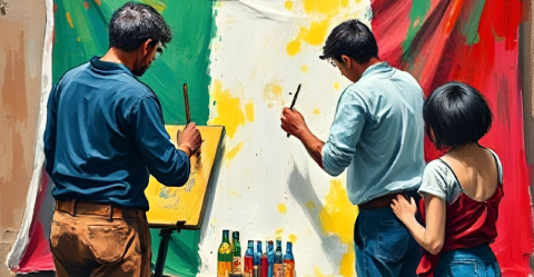 Adulti che dipingono Adulti che dipingono