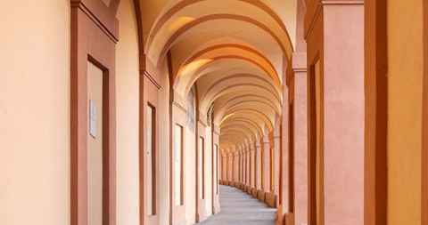 Particolare del Santuario San Luca, Bologna, 2024 © Silvia Camporesi