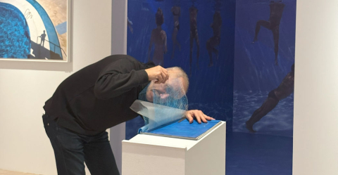 Laboratorio di Fabio Fornasari nella mostra di Franco Fontana