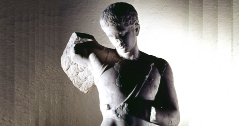 Statua di Icaro, Sala Macchine, Museo Centrale Montemartini