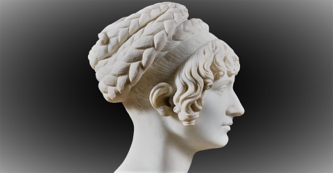 “Elaborazione grafica ritratto Principessa Wilhelmine”, Bertel Thorvaldsen, marmo, 1818, MN 54