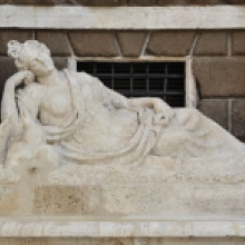 Particolare della Fontana di Diana o della Fedeltà