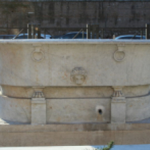 Fontana di largo Amba Aradam, particolare della vasca