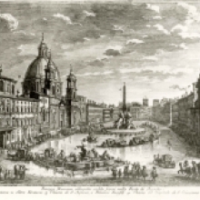 Piazza Navona nella incisione di G.Vasi (1752)